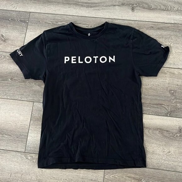 PELOTON  cotton black Tshirt size small large - Picture 2 of 4